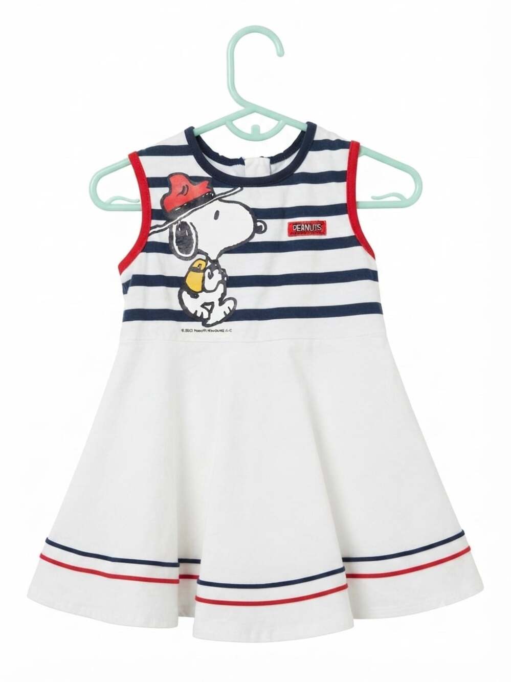Peanuts Snoopy Toddler Girl Americana Sleeveless Striped A-line Dress